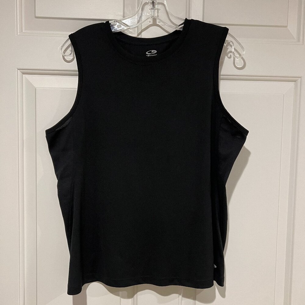 NWOT  CG by Champions sleeveless workout tank, cooling mesh sides, XL, black